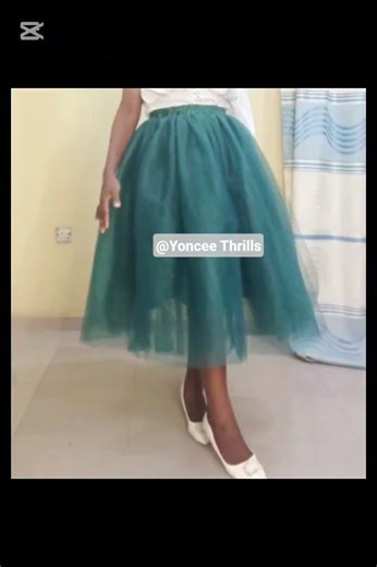 Tulle net Skirt tutorial dropped! #tullnet #tulle #skirt #skirttutorial #youtubeshorts #youtuber