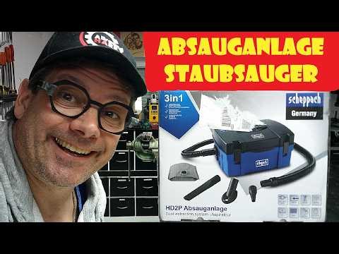 SCHEPPACH HD2P vacuum cleaner extraction system TEST @FrüchtlHarry @scheppachgermany