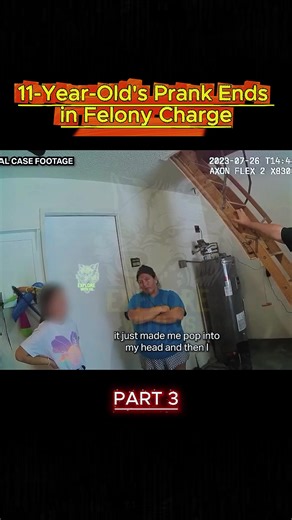 11 Year Old's Prank Ends in Felony Charge #body #camera #news