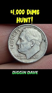 Coin Roll Hunting $1,000 in Dimes!!! #diggindave #valuablecoins #numismatics #coincollecting #coins #dimes #coin #coinrollhunting #silver | Diggin Dave