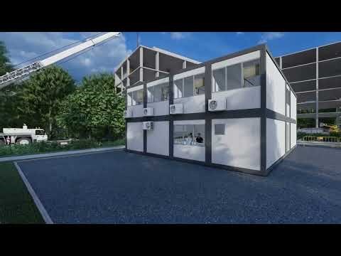 Containere RLH Construct Ansamblu containere modulare organizare santier