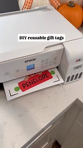 Make some Christmas gift tags with me 🎄♥️ I used printable shrink paper to print the images and after baking in the oven, they shrunk down into adorable reusable gift tags! *TIP* don’t forget to punch a hole for the ribbon BEFORE you bake (I definitely didn’t forget to do that 😂) #christmascrafts #christmasdiy #crafts #shrinkydinks | Lucky Little Penny Crafts