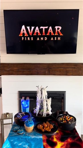 💙🔥 Avatar: Fire & Ash Family Movie Night | Easy Themed Foods and Decorations