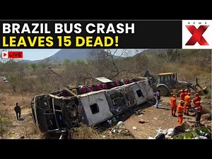 Brazil Bus Crash LIVE | Fatal Bus Accident in Brazil Leaves 15 Pilgrims Dead
