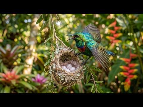 100 Days of Growth: Sunbird from Egg to Survival | Tiny Bird Life Cycle Documentary