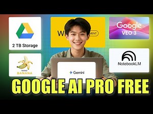 Get Google Ai Pro Free For One Year | 2TB Free Storage + Gemini, Veo 3, NotebookLM Free | Ai Free