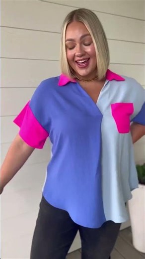 Jodifl Color Me Cool Color Block Top From Ruby Idol #shortsfeed #shortsvideo
