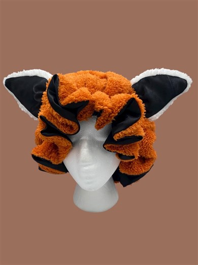 Handmade Red Panda Bear Bonnet Sherpa & Satin Sleeping Hair Bonnet - Etsy