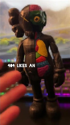 I 3D Printed a $5000💰Designer Toy 🔥 #art #kaws #3d #edit #shors #top #stl #modeling #printed #like