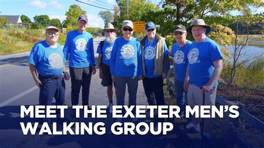 18K views · 327 reactions | Every Friday the gentlemen of the Exeter Men's Walking Group gather at a local cafe for a cup of coffee, conversation, and a walk. The group was created by two retired Exeter High School teachers who wanted to offer a place for their friends and colleagues a way to stay connected and stay active. Groups like this are a part of what make's the Exeter community so special. | Exeter TV | Facebook
