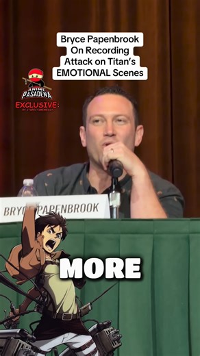 ItsRecTime on Instagram: "@AnimePasadena Exclusive: Attack on Titan Star Bryce Papenbrook talks about recording the difficult emotional scenes and how to overcome that dark headspace. Come meet the Japanese Eren Voice Actor Yuki Kaij at Anime Las Vegas! Tickets available!!! #attackontitan #erenjeager #anime #fyp #brycepapenbrook"