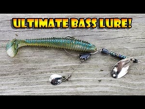Fishing homemade Inline Spinner Underspin lure for fall bass