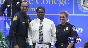Students graduate from Police Explorers Program - WSVN 7News | Miami News, Weather, Sports | Fort Lauderdale
