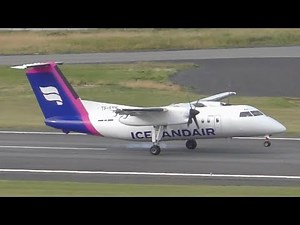 Icelandair Dash 8-200 Landing | Reykjavik Airport