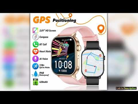 LIGE 2025 For Android IOS GPS Smart Watch Women 201 HD Screen Heart Rate Bluetooth Call Compass IP6