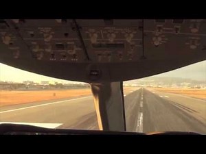 ANA "The Departure" Cockpit view of takeoff at Osaka Itami