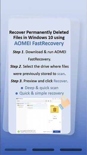 Restore Permanently Deleted Files on Windows 10 (Step by Step)#windows10 #recovery #filerecovery