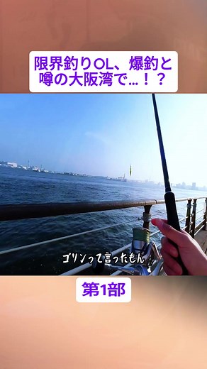 限界釣りOL、爆釣と噂の大阪湾で…！？#1 #ジュエリーちゃん #女性 #釣り #アウトドア #食べる #料理 #vlog #fishinggirl #foryoupage❤️❤️ #fyp