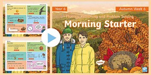 Year 6 Maths Autumn Morning Starter PowerPoint 6