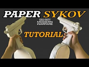 How to make a PAPER SYKOV (Stechkin APS) from Modern Warfare 2019 [EASY TUTORIAL]