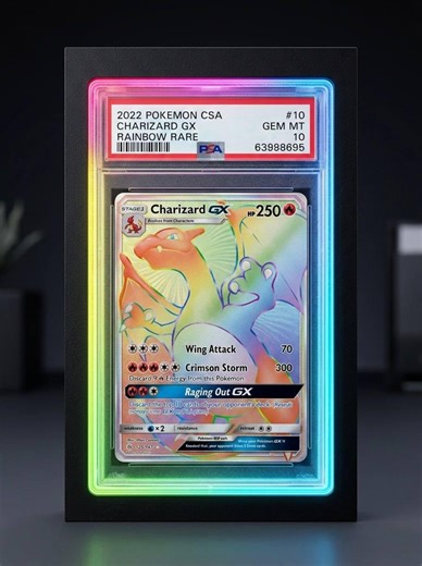Graded Card Display Frame Case Rgb LED Light – Pokemon TCG Cards PSA Sgc Cgc - Etsy