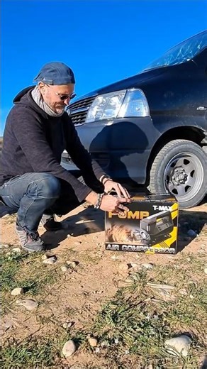 On a testé le COMPRESSEUR PORTABLE T-MAX STORM PUMP 12V 190L/MN #4x4offroad #travellife #vanlife