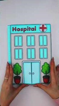 PAPER HOSPITAL IN ALBUM | EASY PAPER CRAFTS #shorts #hospital #diy