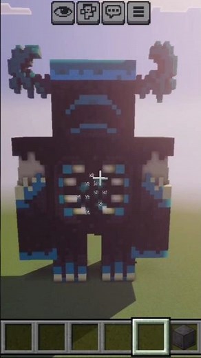 Warden Statue in Minecraft 😱 | Deep Dark Monster Build 4/30