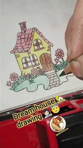 Dream house 🏡 drawing 👩🏻‍🎨😇🎁#shorts #drawing #art #dreamhouse #shortsfeed #trending
