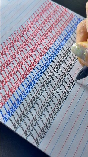 “k” Cursive Writing Practice✍️#calligraphy #lettering #handwriting #cursive #reels #shorts