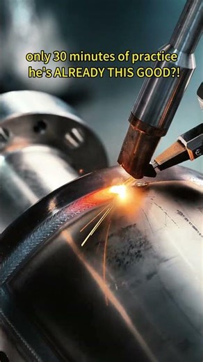 This welding effect only took 30 minutes of practice!!!😱😱😀😀💕#laserwelding #Laser #machine #hand