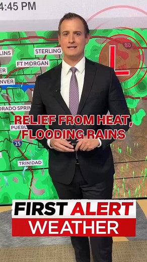 Big relief from the heat! #COwx | Meteorologist Joe Ruch CBS Colorado