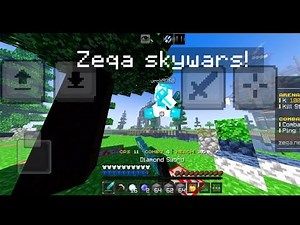 Zeqa Skywars Mobile insane clutches and combos with SHADERS ⭐⭐⭐ (1#)