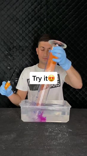 Cool Chemistry Guy Mixing Alcohol in Sink
