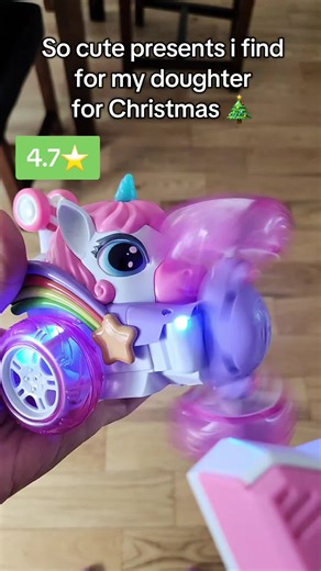 Unicorn Remote Control Car with LED light 360° stunt Action toy for indoor & outdoor Fun, perfect gift For girls age 3 and up✅️#gift #christmasgift #birthdaygift