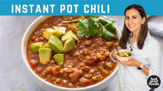 VEGAN Lentil Chili | Cozy Instant Pot Recipe