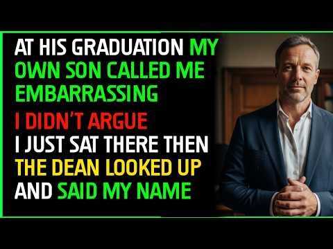 My Son Said I Was Embarrassing the Family — Until the Dean Called My Name