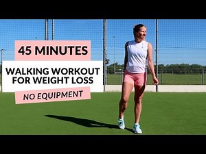45 MIN WALKING CARDIO WORKOUT | Intense Full Body For Weight Loss - at Home