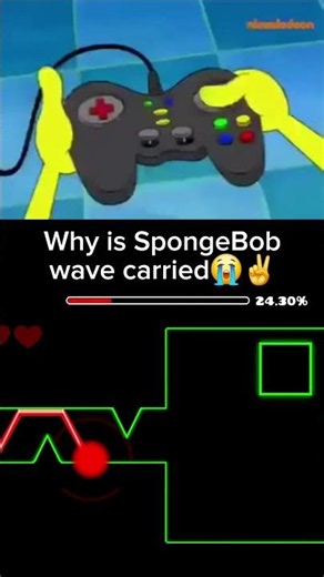 even spongebob wave carried💔 #subscribe #geometrydash #gd