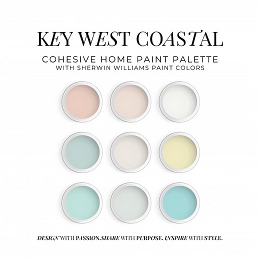 Sherwin Williams Key West Coastal Paint Palette (digital Download) - Etsy