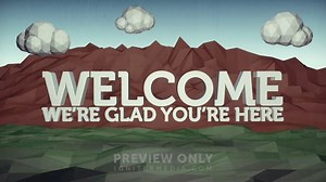 Low Poly - Welcome - Title Graphics