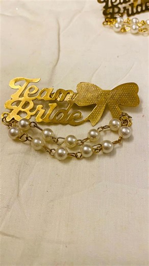 Team Bride Gold Brooch Pin Set | Indian Wedding Family Accessories - Etsy