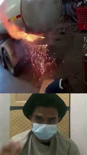 Welder Survives Sudden Tank Blast