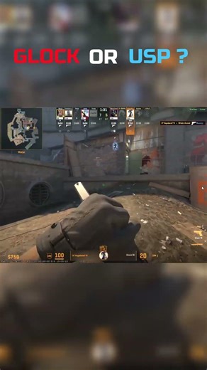 Glock 4k cs2 #cs2 #counterstrike #shorts