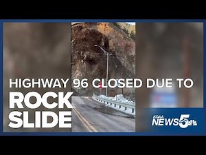 Rock slide caught on camera in Colorado
