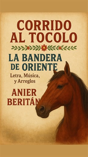🏅Presentación del Corrido: El Tocolo — La Bandera de Oriente. 🏆Este es el corrido del Tocolo, la bandera de Oriente, con un record de 63 carreras. Un caballo valiente y ganador, de esos que nacen una sola vez. El Tocolo fue uno de los caballos que más ha corrido en toda Cuba, un alazán tostado de fuerza inagotable y corazón inmenso. Cada carrera la enfrentó con bravura, dejando detrás huellas de gloria y respeto. 🚨Francis, quien lo llevó a lo más alto, lo convirtió en campeón y hoy lo recuerd