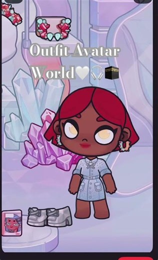 Mon outfit avatar World 🤍🎧📃#avatarworld