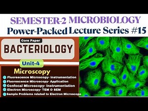 Power-Packed Microbiology Lecture-15| Fluorescence Microscopy | Confocal Microscope | TEM & SEM|