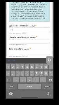 Demo of ASCVD Risk Estimator Plus app #consultant #doctor #lourdesclinic