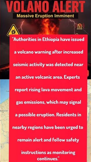 Ethiopia Volcano Warning | Eruption Risk Increases
